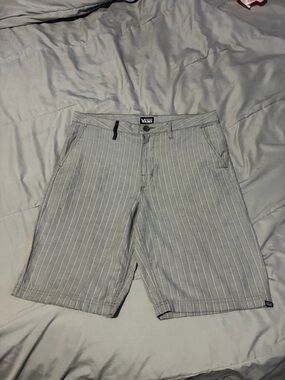 Vans Men’s Gray Pinstripe skater Shorts